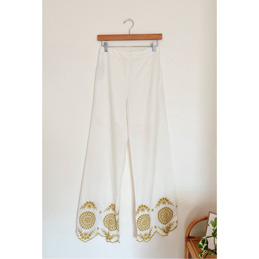 MNG Linen Blend Pants Size S